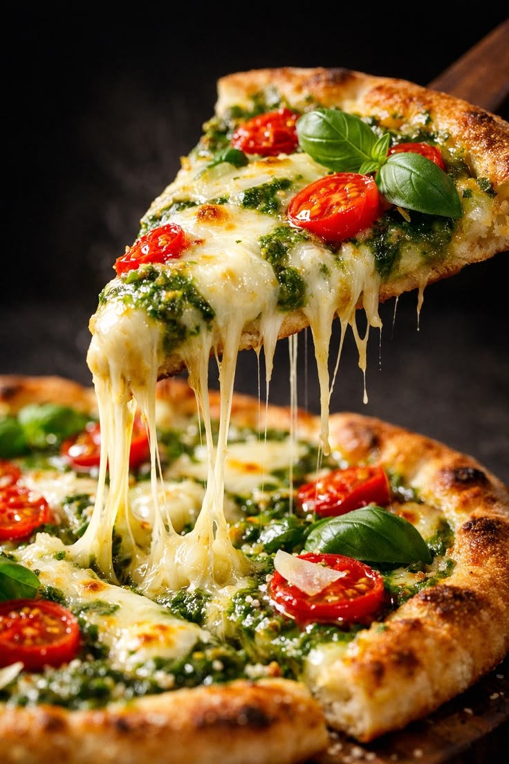 Fesleğenli Pizza