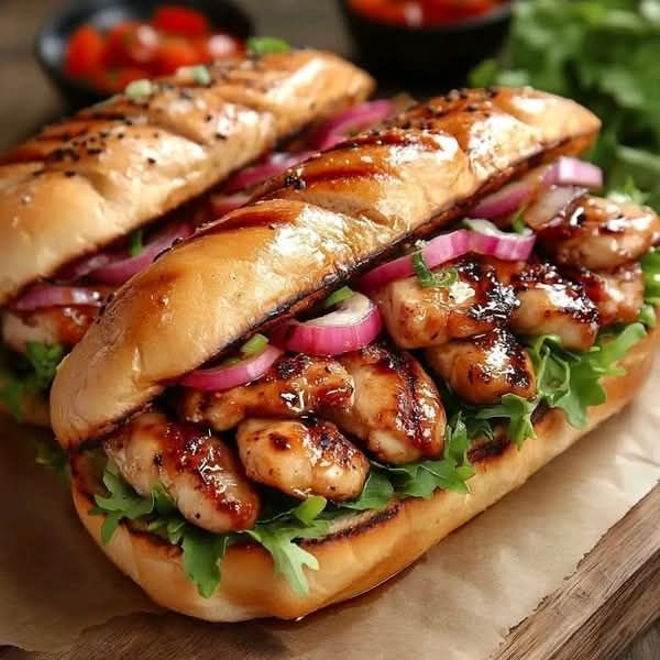 BBQ Soslu Tavuk Sandviç